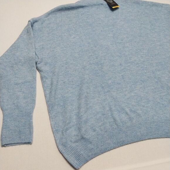 Women’s Holiday Christmas Sweater - SNOWFLAKE sky blue Vince Camuto NWT - Medium - Picture 13 of 14